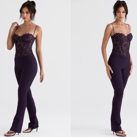 House of cb Mila & Laurel Night Shade corset set NWOT - Picture 2 of 6